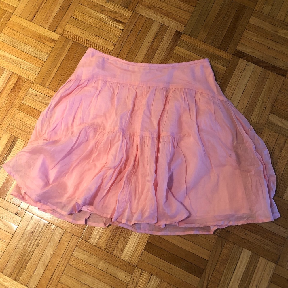 J Crew pink mini skirt